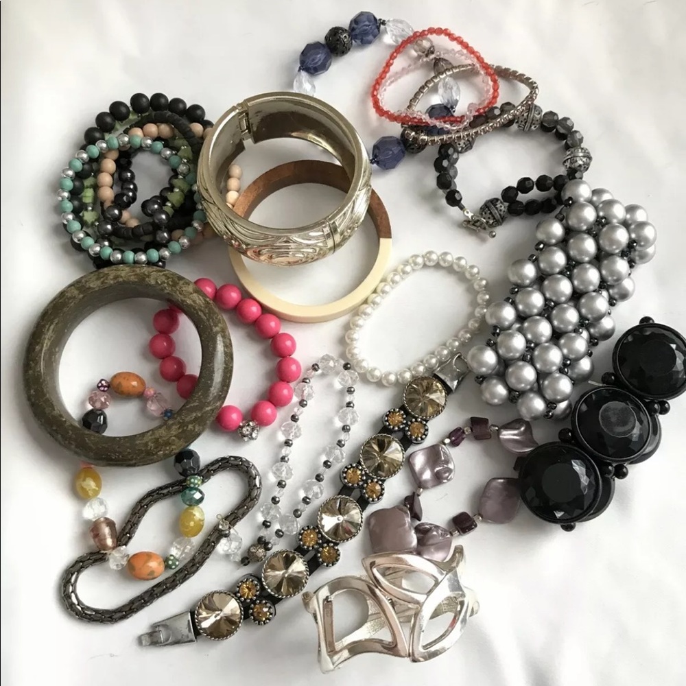Bracelets Lot Vintage to Modern 24 pcs mixed